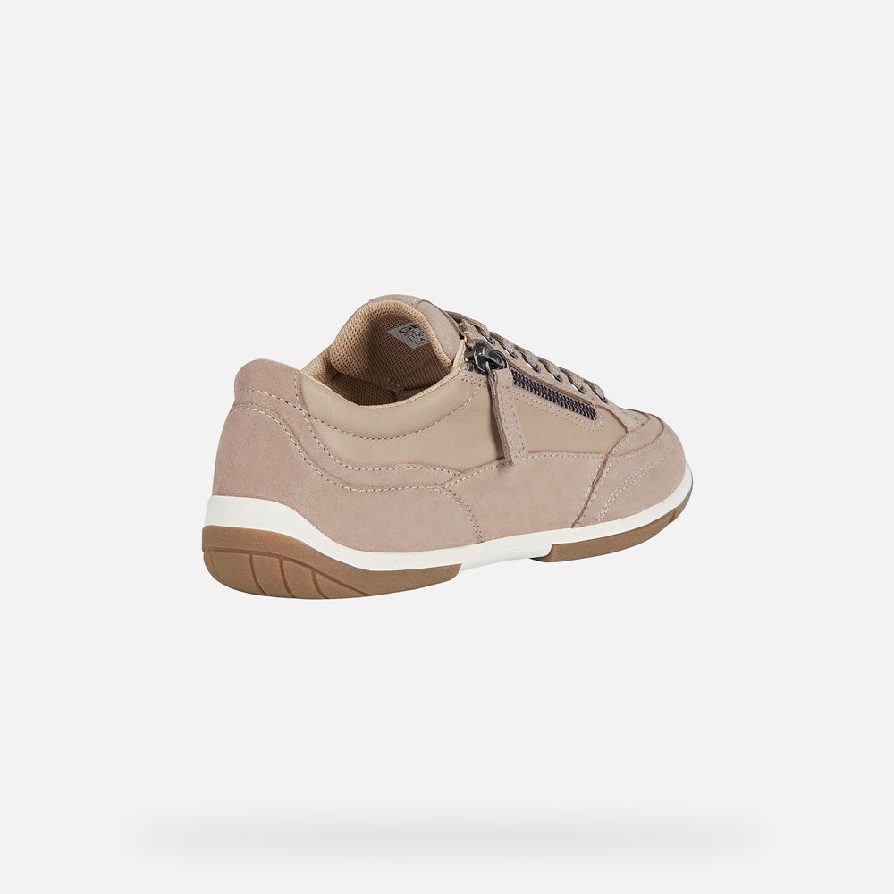 Basket Geox D Aglaia - Beige Foncé - Femme 184360-ZST